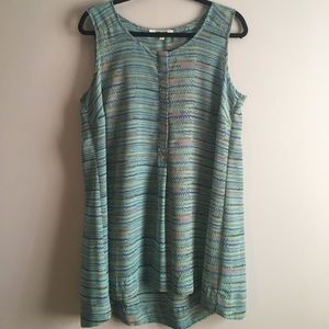 Daniel Rainn Multi-colored Sleeveless Blouse